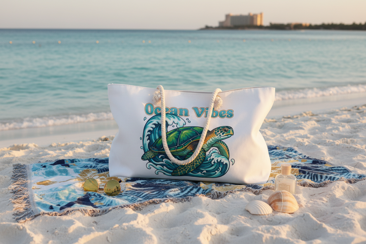 Ocean Vibes Bag - White Sand Beach