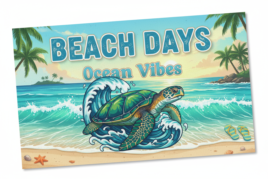 Ocean Vibes Beach Days Ad