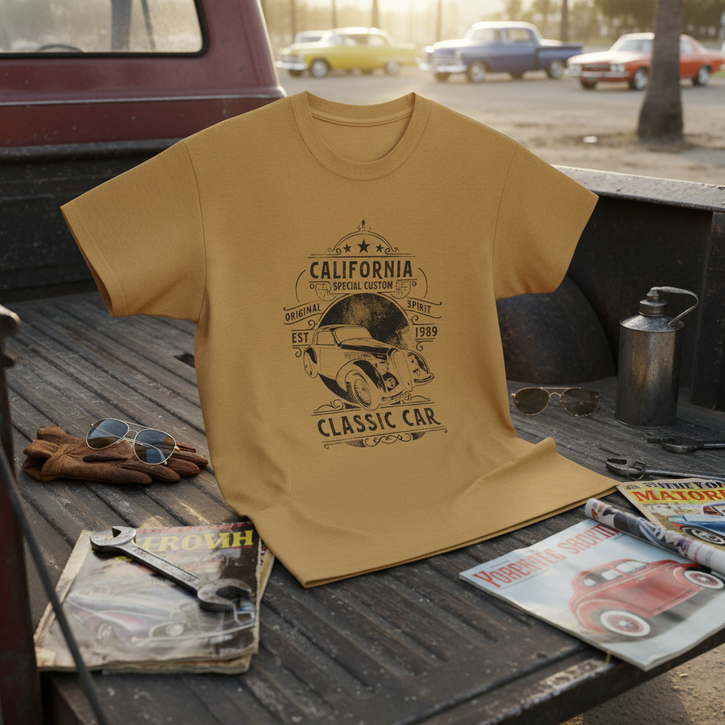 Old Gold car club mockup