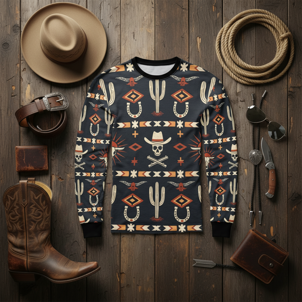 Outlaw Trail – Men's Western Flat Lay