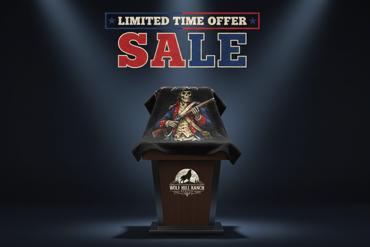 Patriot Skeleton Blanket Sales Banner