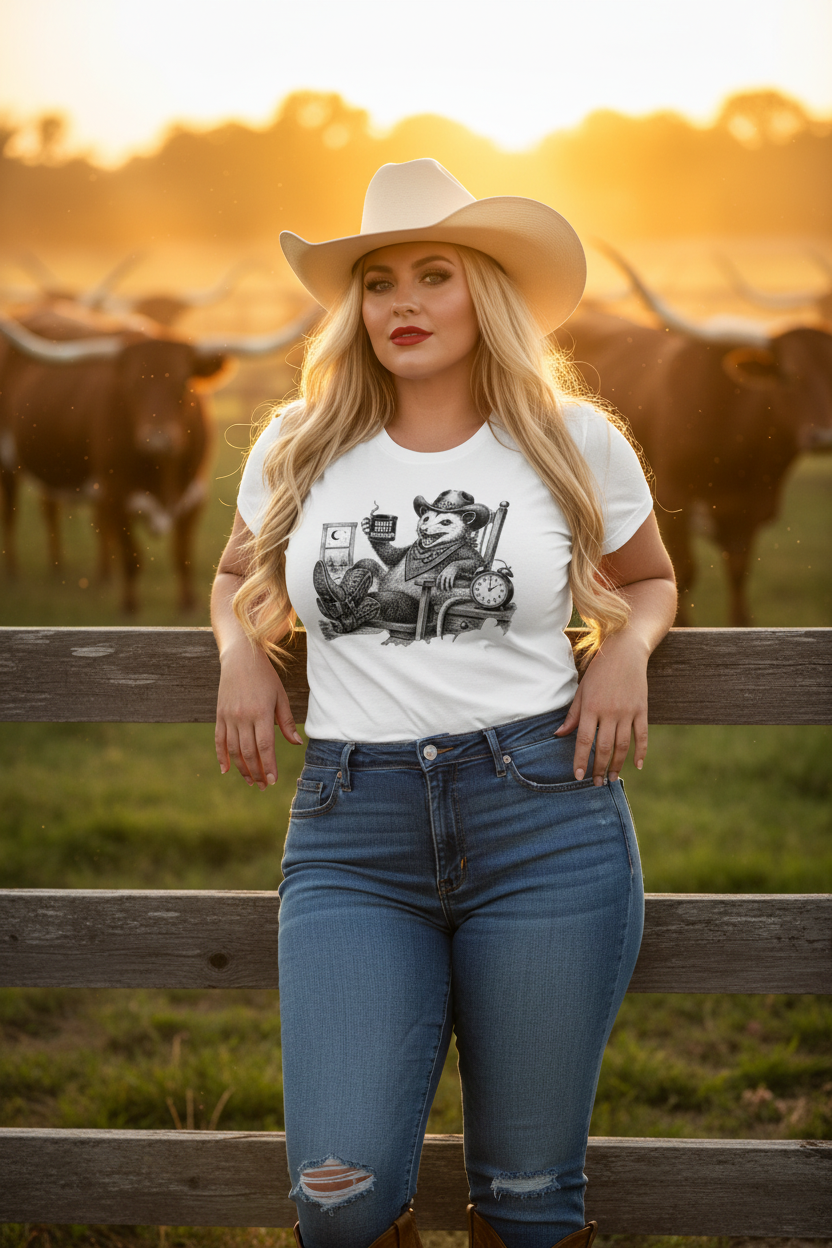 Pete Night Shift Cowgirl Mockup