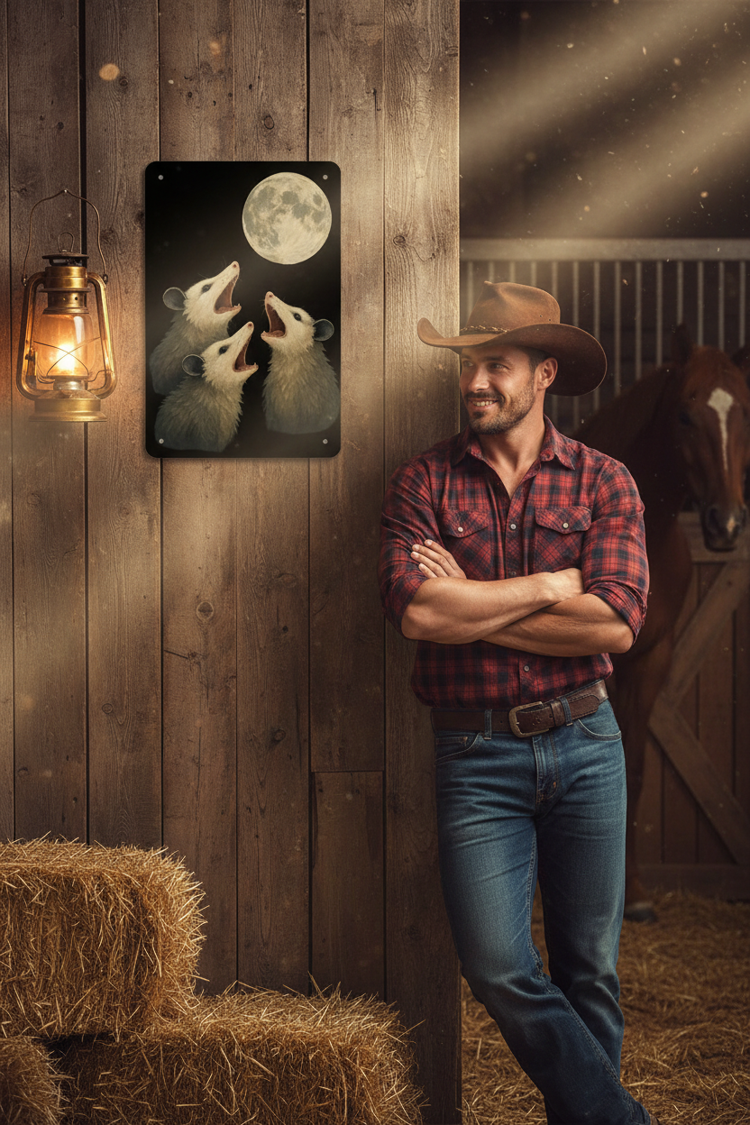 Pete Sign Barn Cowboy
