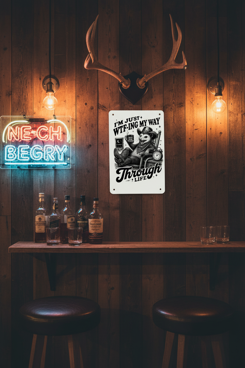 Pete WTF Sign Man Cave