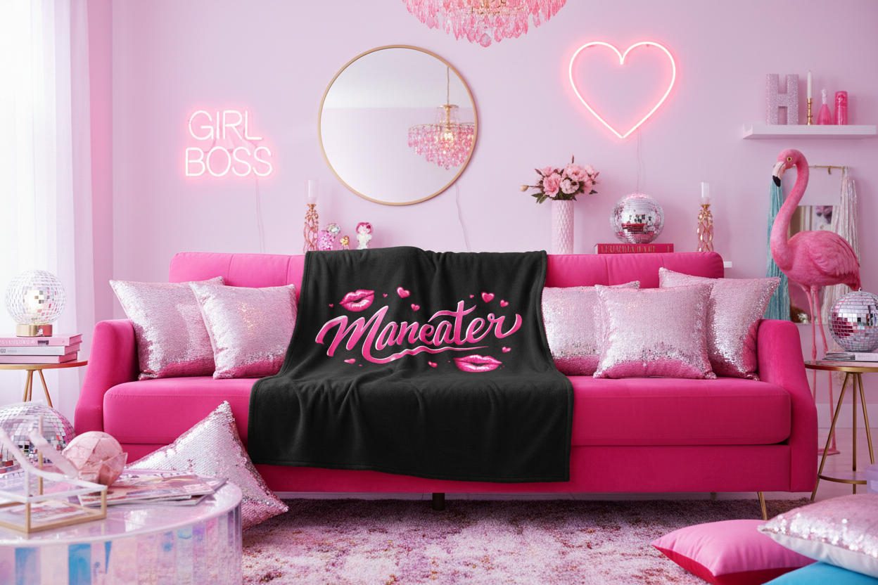 Pink Velvet Sofa