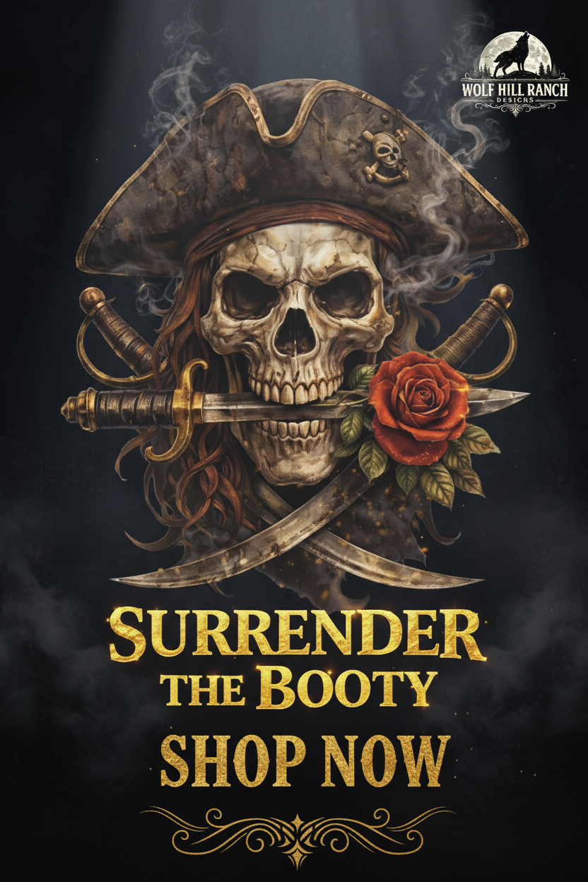 Pirate Skull Shop Now Poster