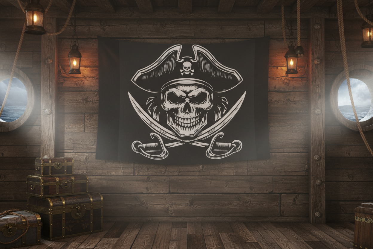 Pirate's Creed Tapestry — Ship Wall