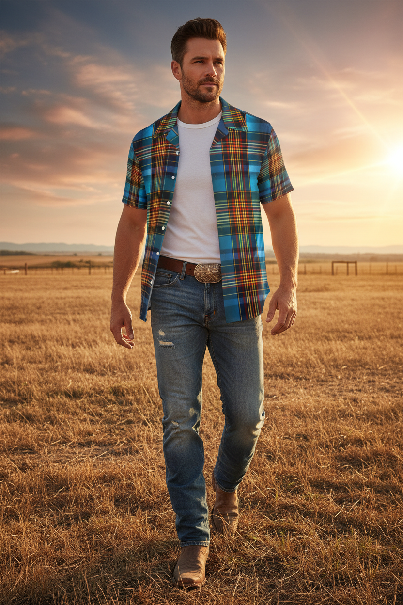 Plaid Ranch Field Shot