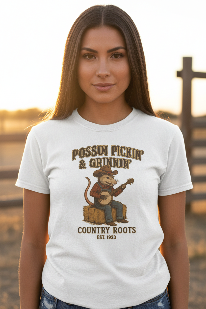 Possum Pickin' & Grinnin' — Cowgirl Center Shot