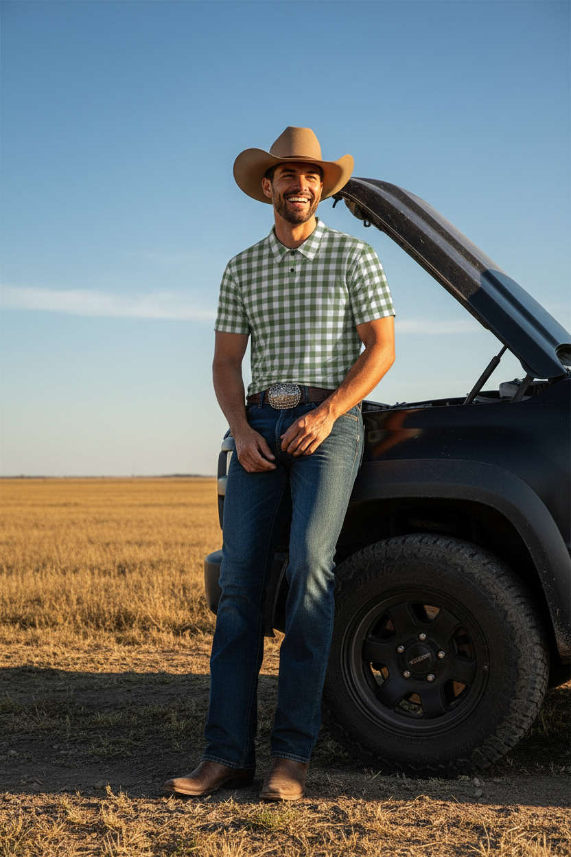 Prairie Green Polo – Hood Sit