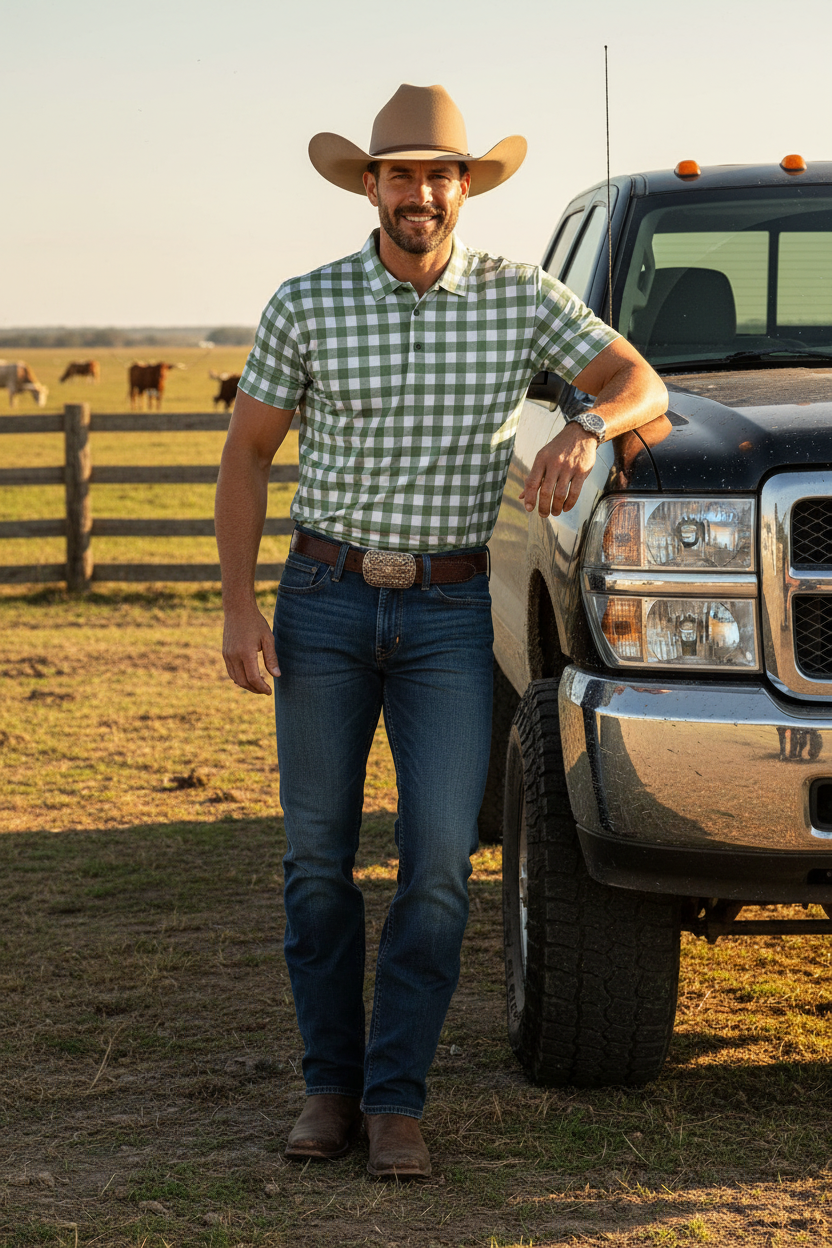 Prairie Green Polo – Truck Lean