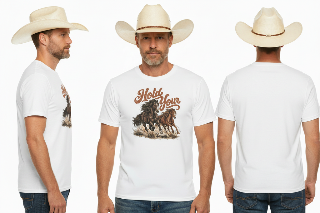 Professional front side and back turnaround mockup