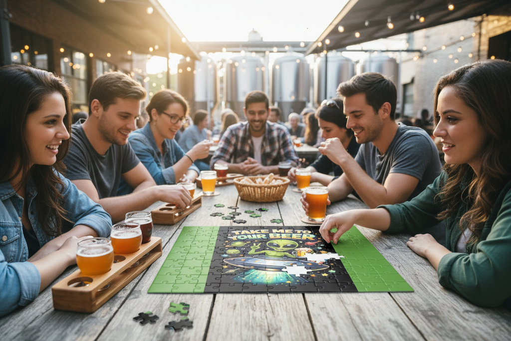 Puzzle at Brewery