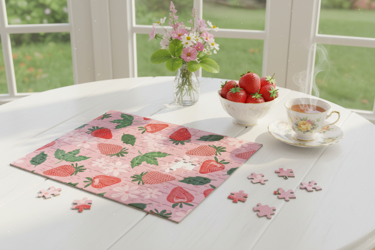 Puzzle on Kitchen Table