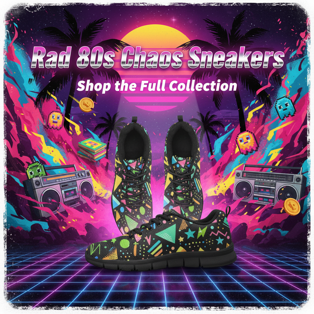 Rad 80s Chaos Sneakers – Social Media Sales Ad