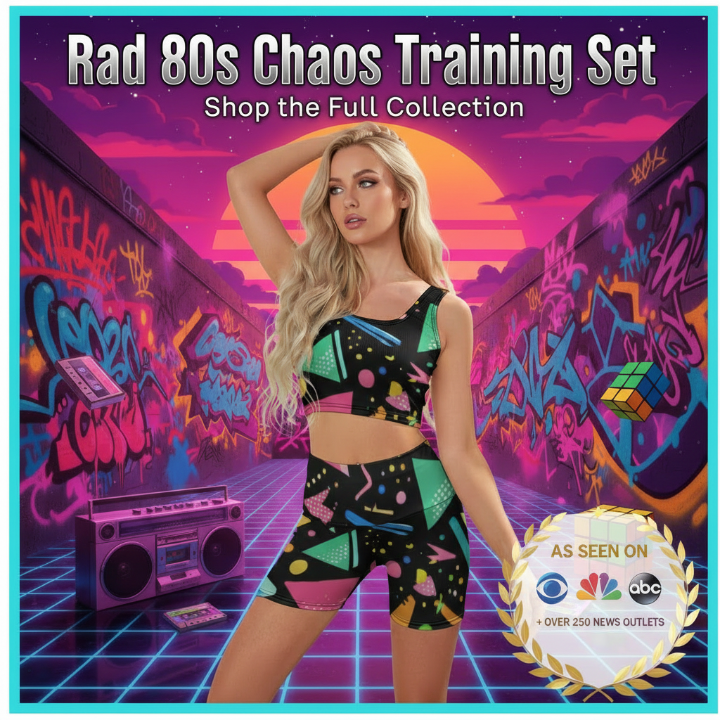 Rad 80s Chaos Training Set – White Background with Badge