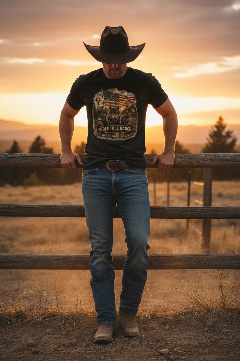 Ranch Fence Sunset