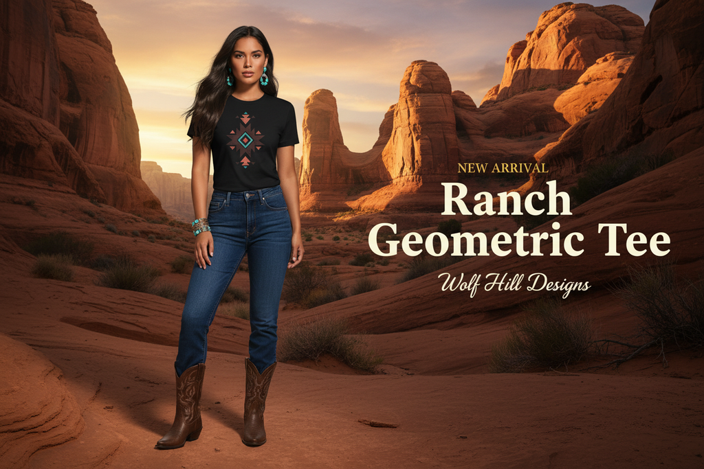 Ranch Geometric Tee - Ad Banner