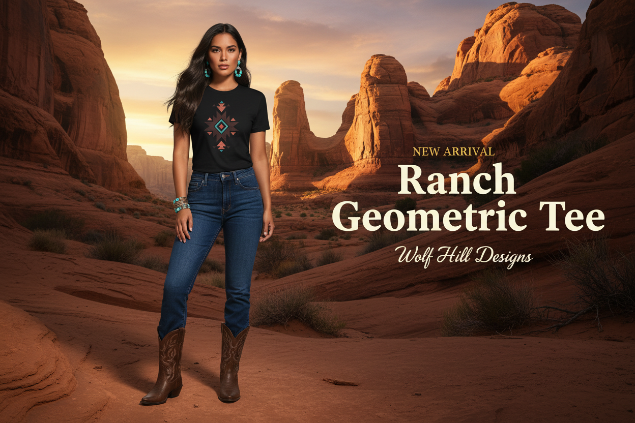 Ranch Geometric Tee - Ad Banner