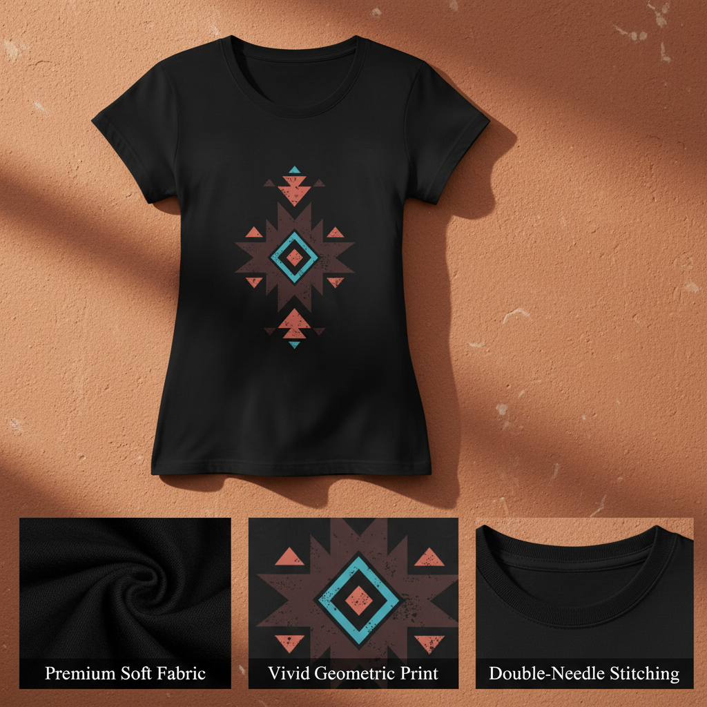Ranch Geometric Tee - Fabric Display
