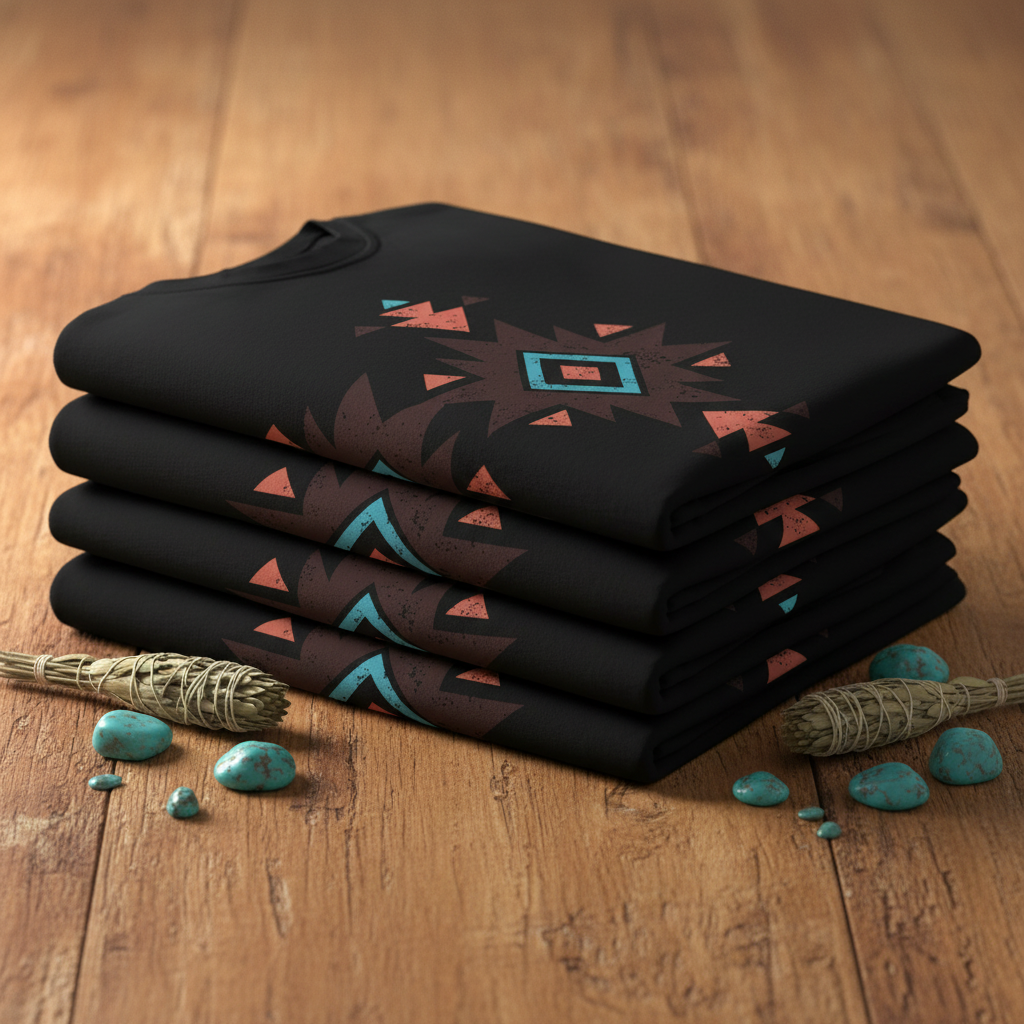 Ranch Geometric Tee - Folded Stack