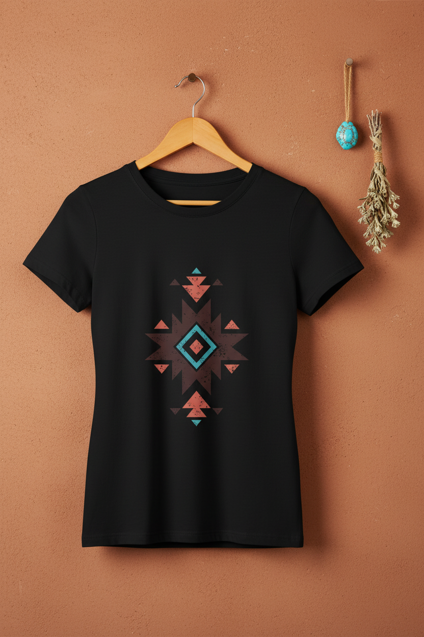 Ranch Geometric Tee - On Hanger