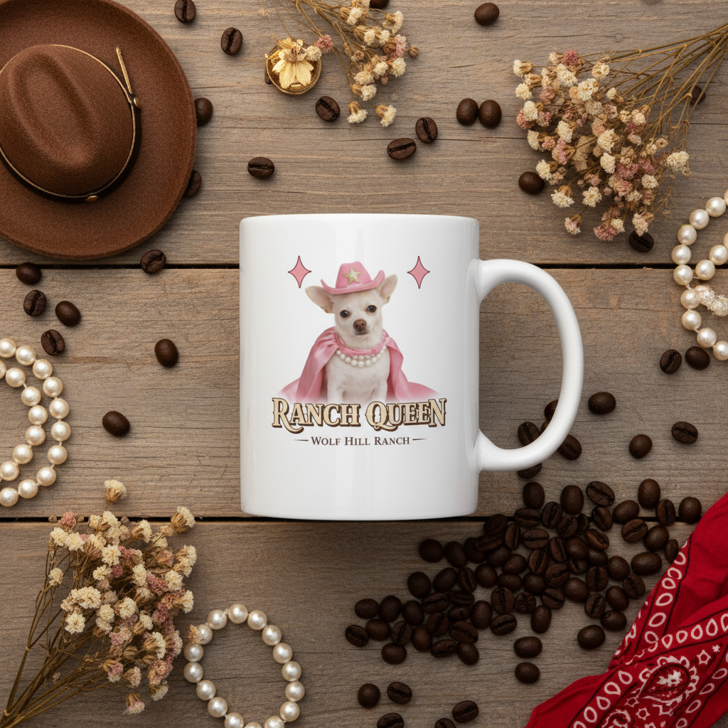 Ranch Queen Mug - Flat Lay