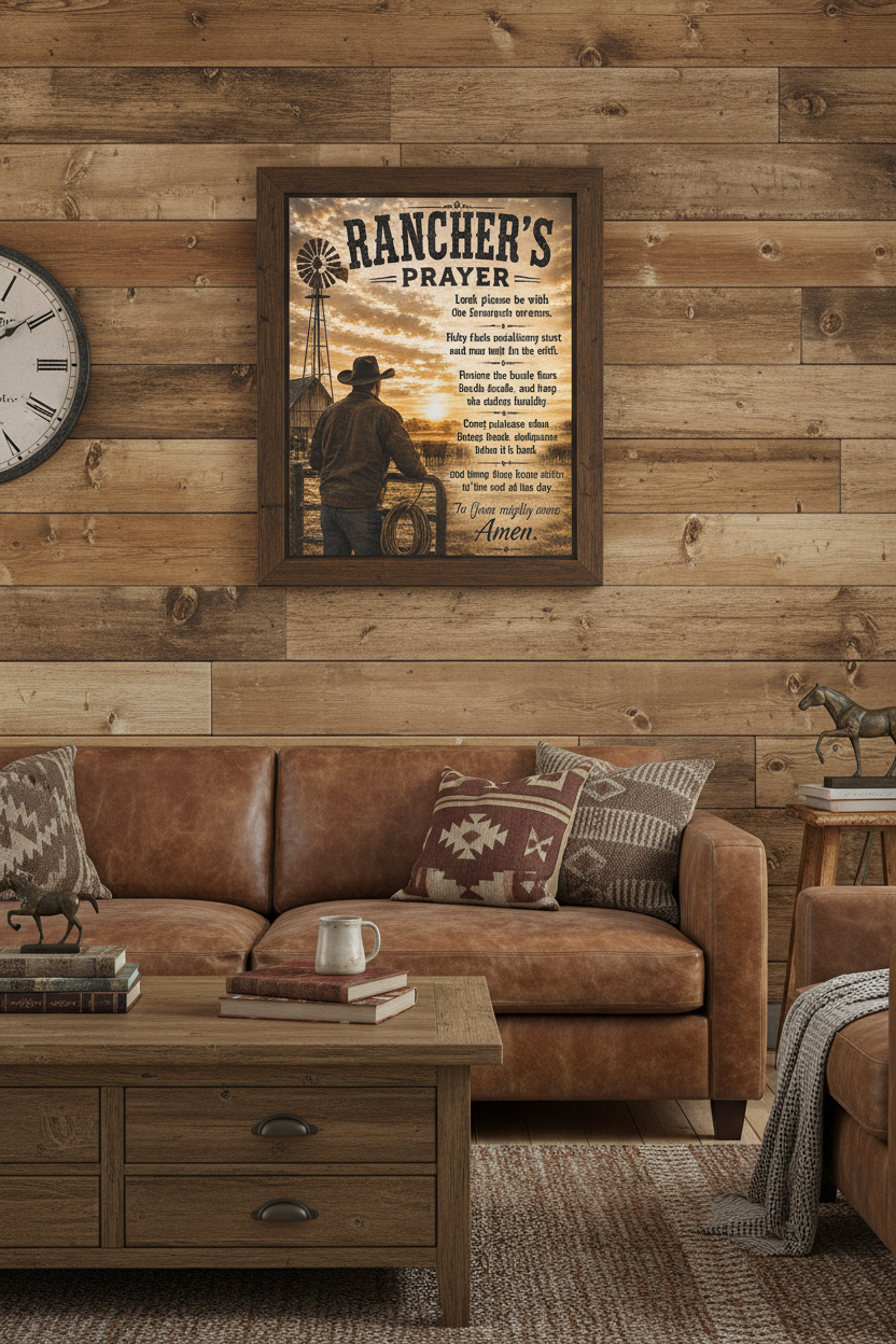 Ranchers Prayer Canvas - Wall Lifestyle