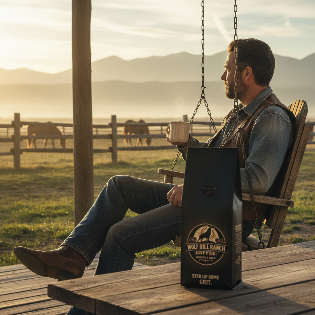 Realistic Ranch Coffee Mockup 2