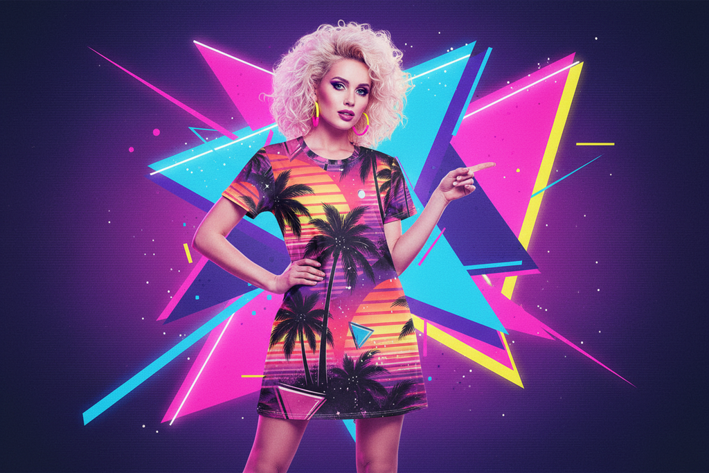 Retro Dress 80s Ad No Text