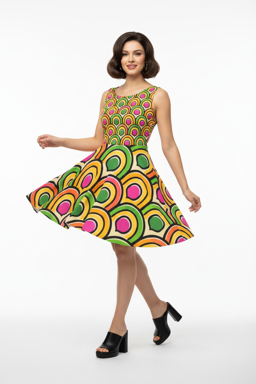 Retro Dress Mockup Movement