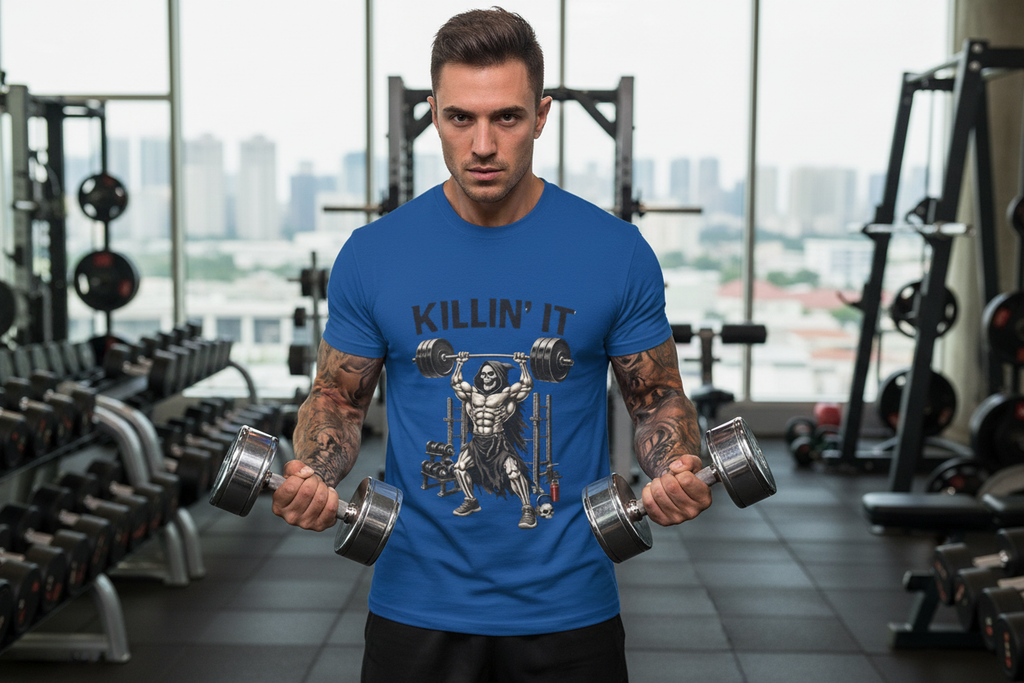 Royal Blue Gym Mockup