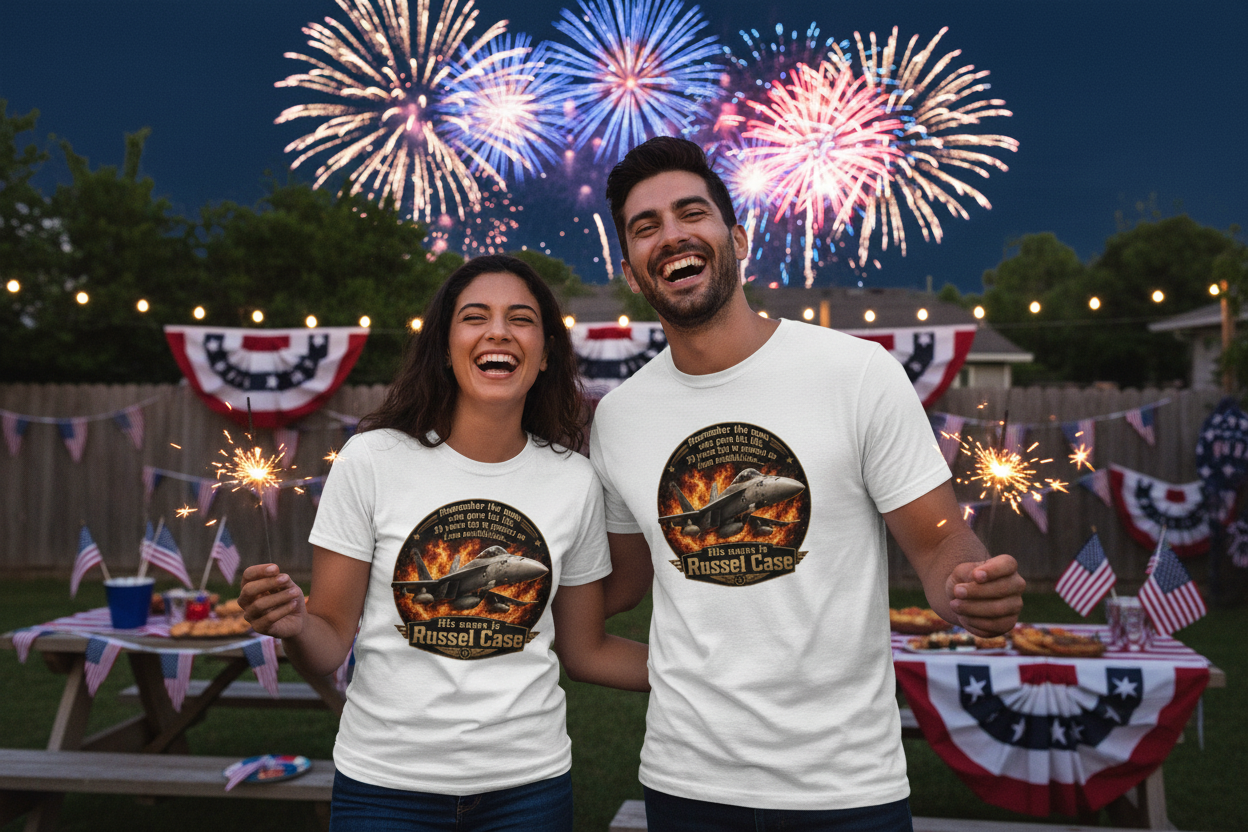 Russel Case Tee – BBQ Friends