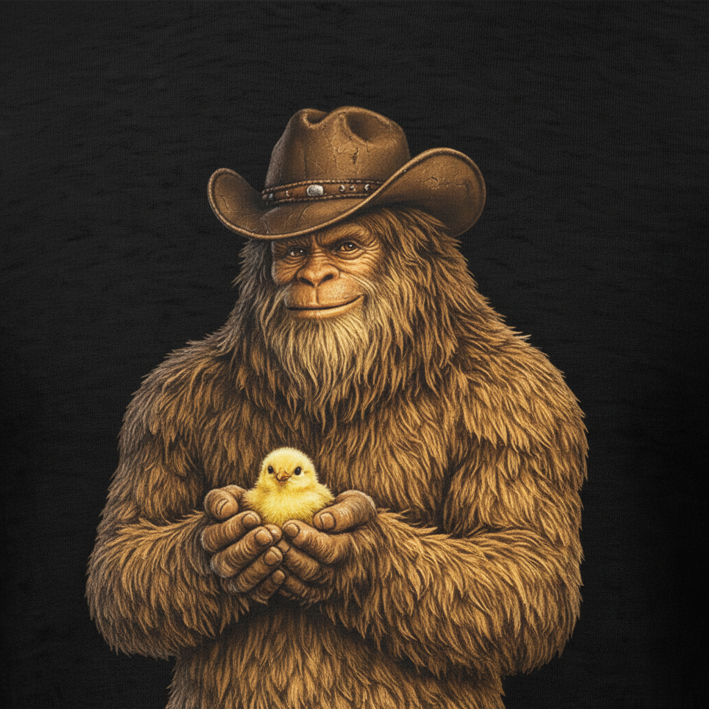 Sasquatch Chick Tee - Black Zoom