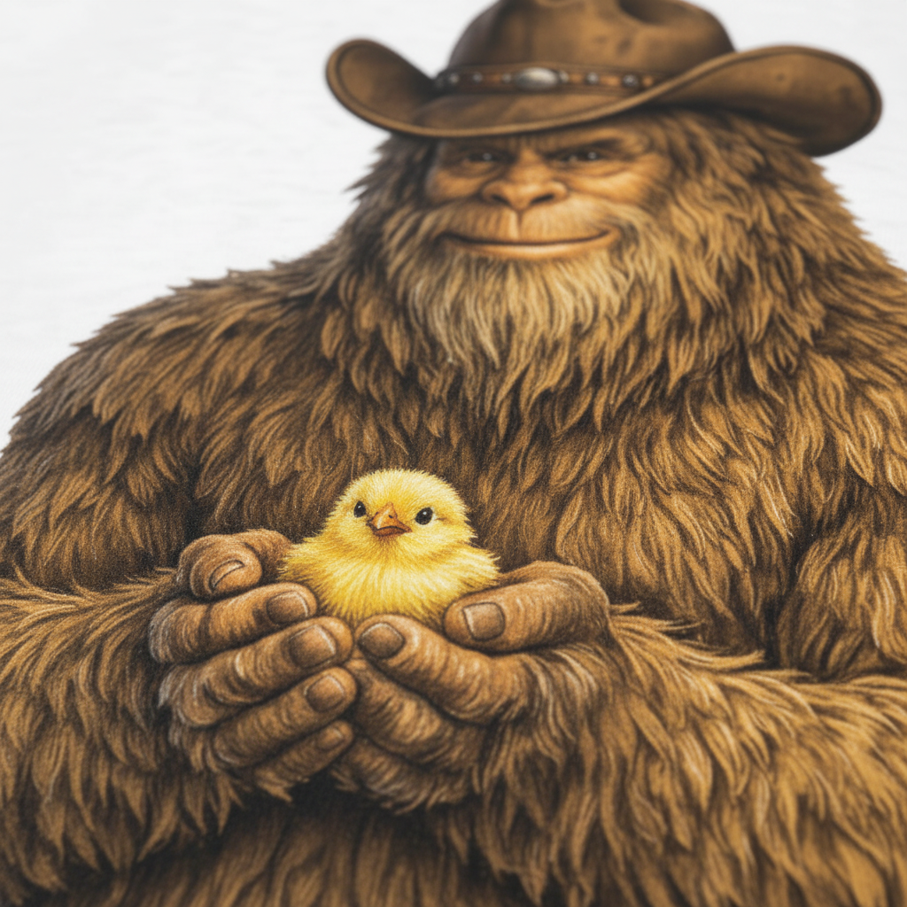 Sasquatch Chick Tee - White Zoom