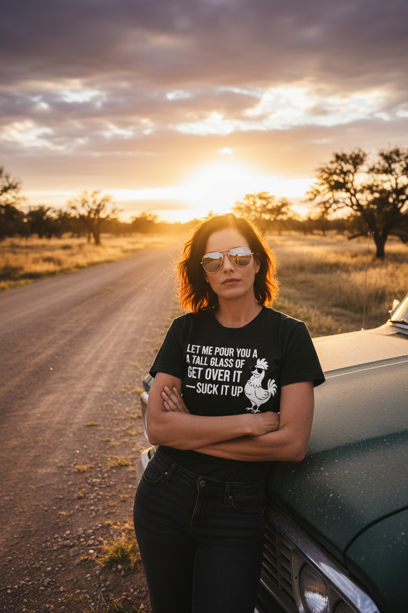 Sassy Chicken Black Tee – Truck