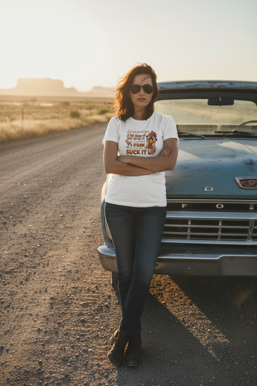 Sassy Chicken Tee – Truck Mockup