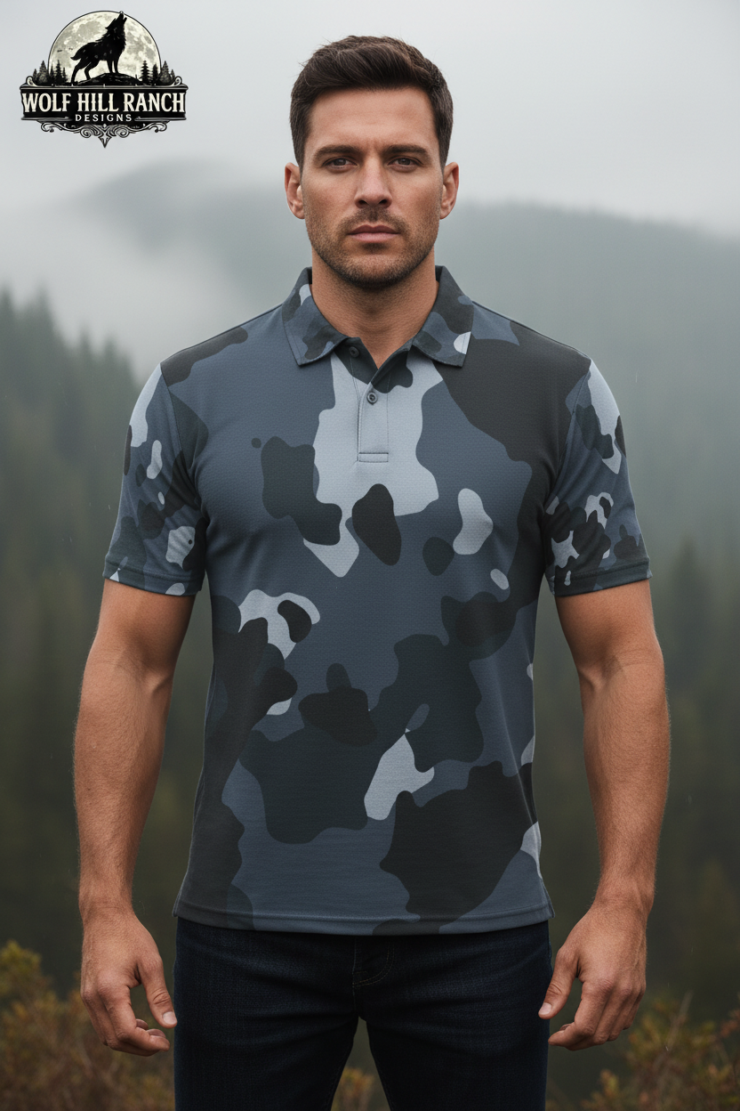 Shadow Camo Polo - Front
