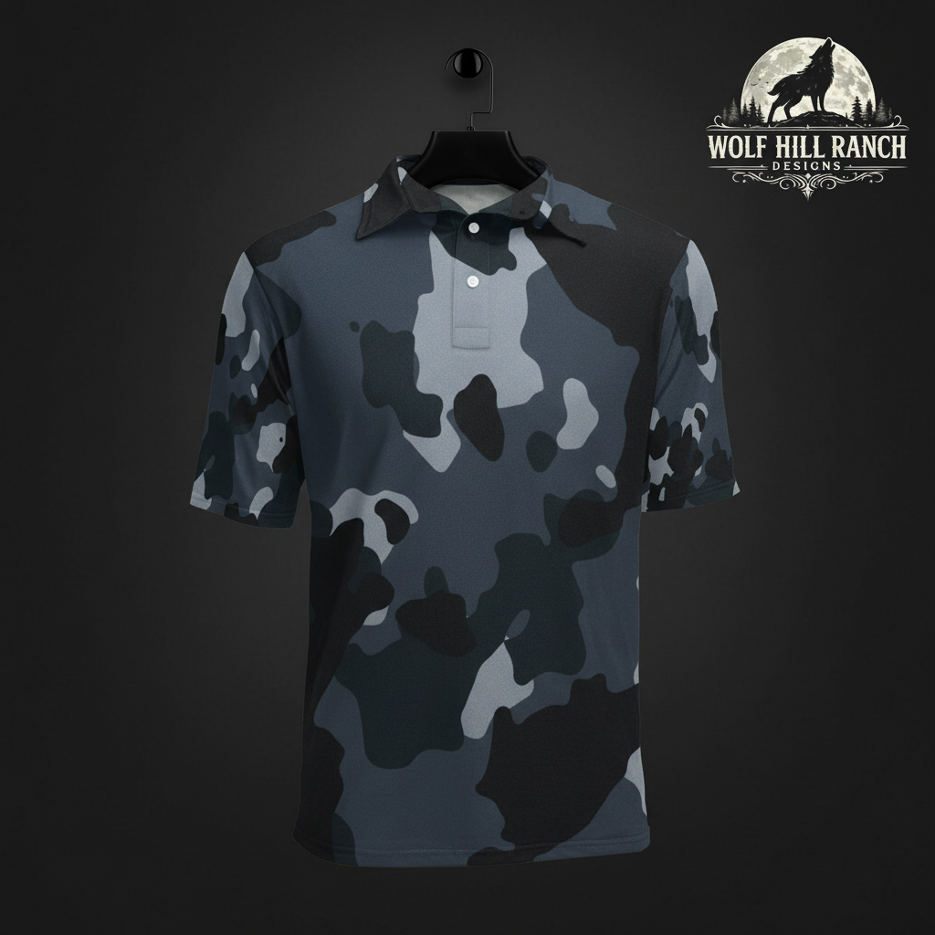 Shadow Camo Polo - On Hanger