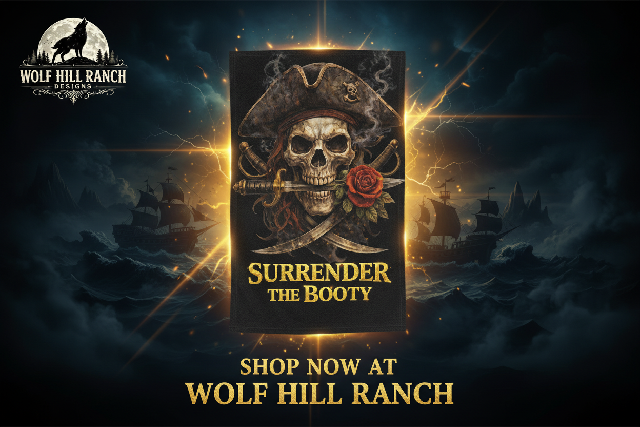 Shop Now Banner - Pirate Skull Towel