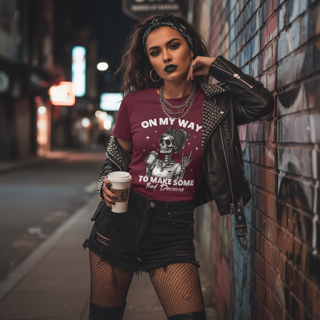 Skeleton Girl Baddie Mockup 3