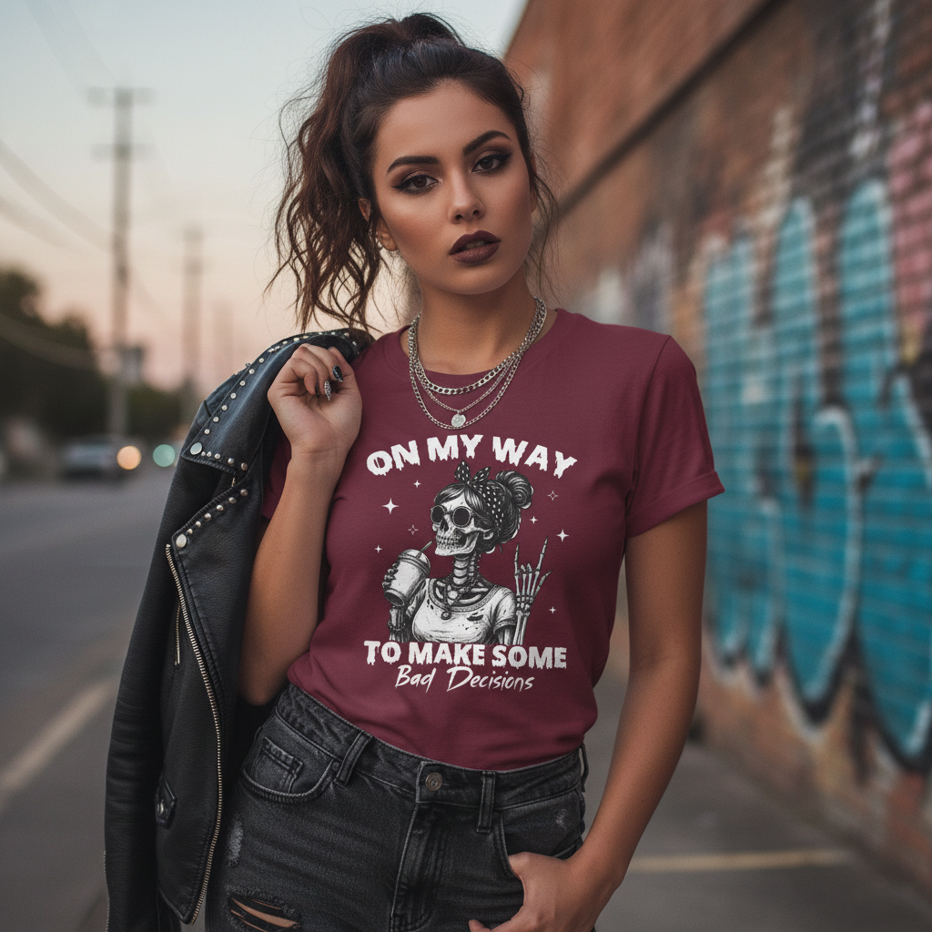 Skeleton Girl Close-Up Mockup 3