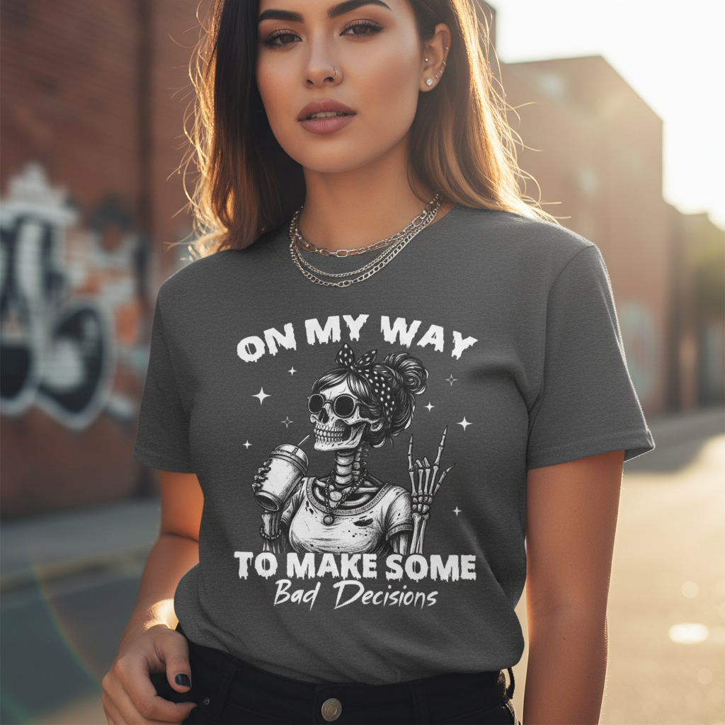 Skeleton Girl Close-Up Mockup 4