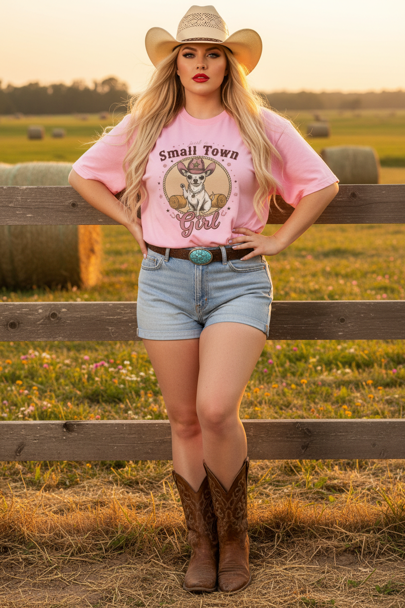 Small Town Girl - Pink Cowgirl Lifestyle