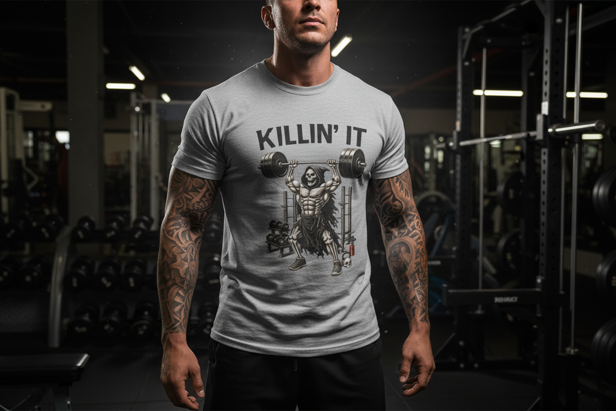 Sport Grey Gym Mockup