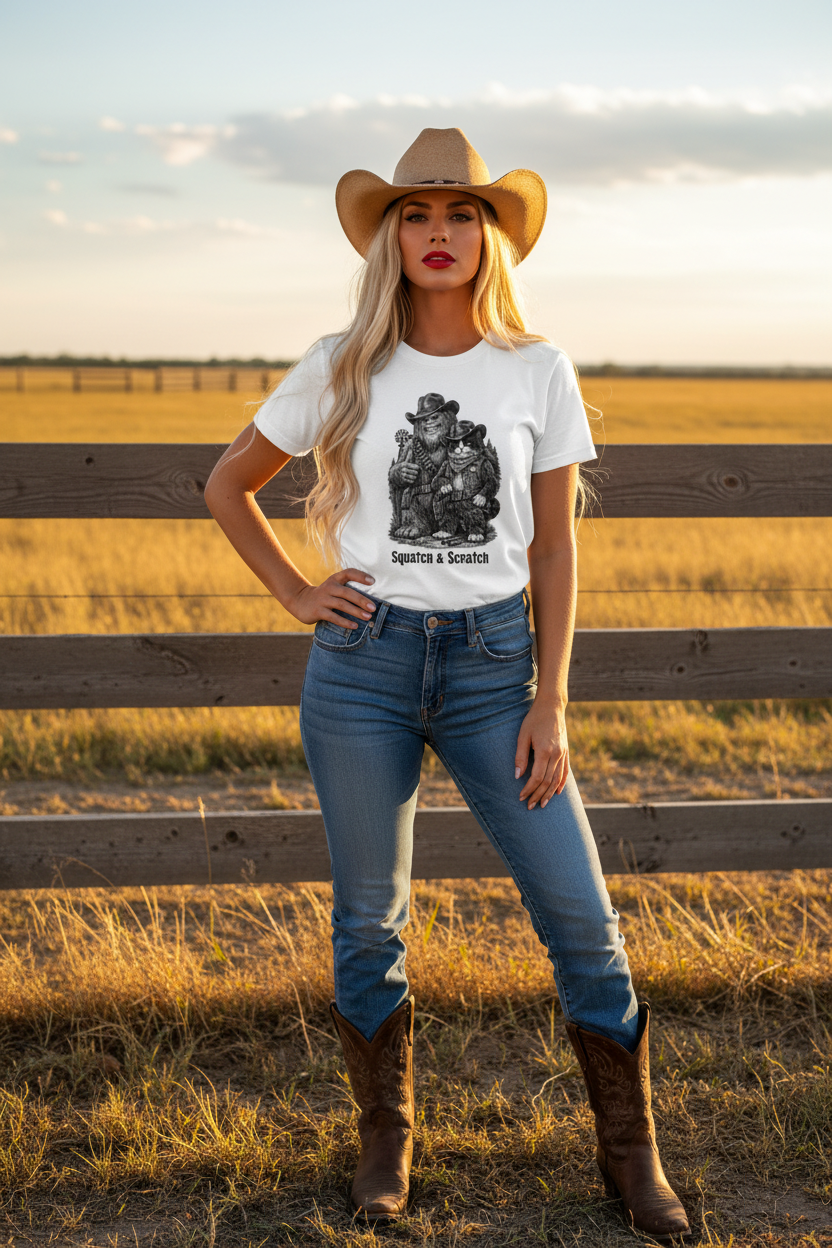 Squatch & Scratch – Cowgirl Mockup