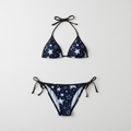 Starry Nights bikini flat lay display
