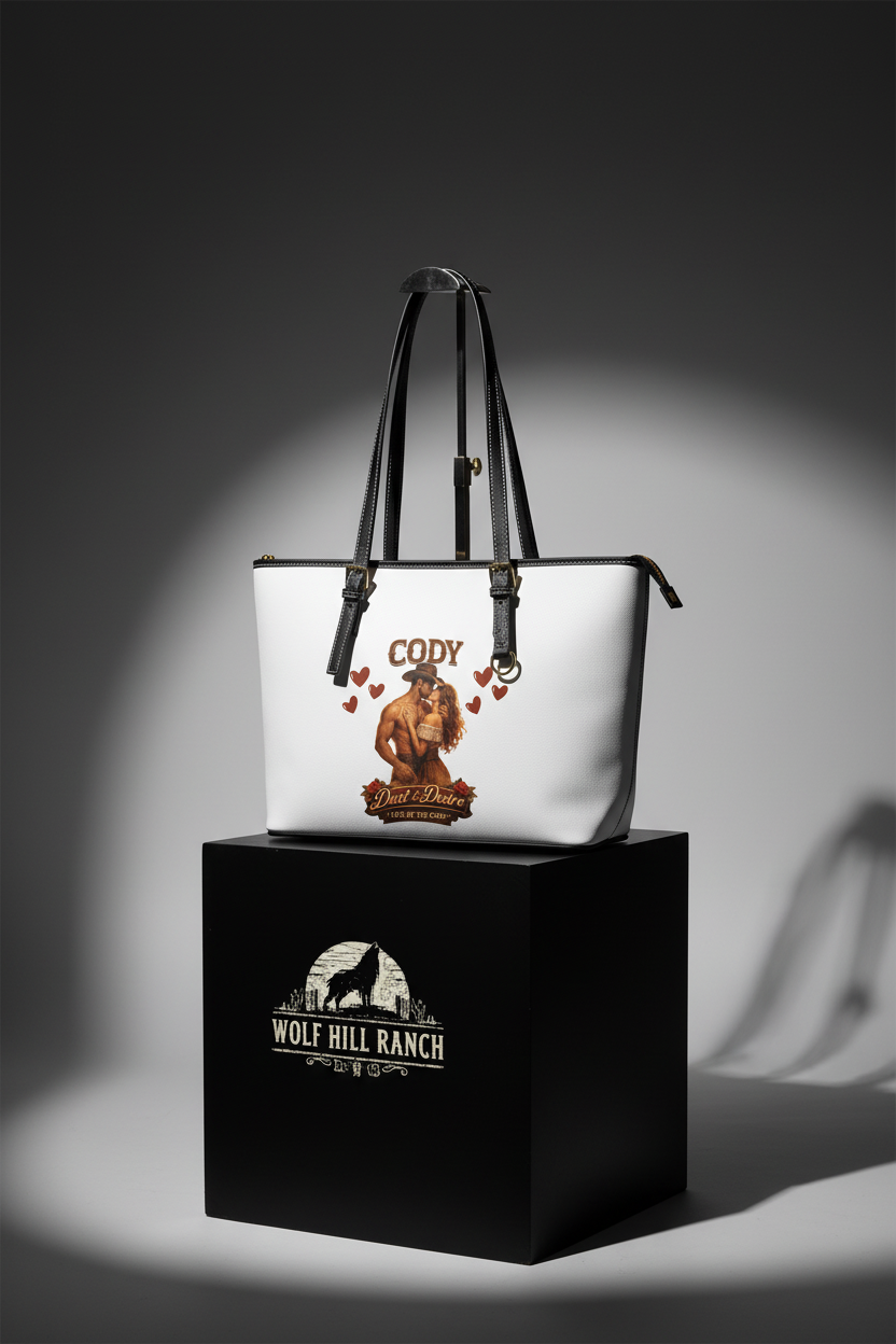 Studio mockup with lights - Wolf Hill Ranch Designs tote bag