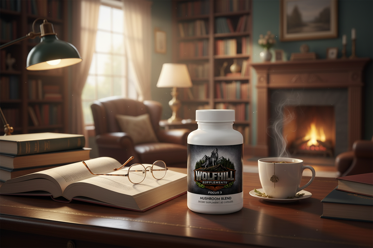 FOCUS 3 -Mushroom Blend Supplement (60 Capsules)