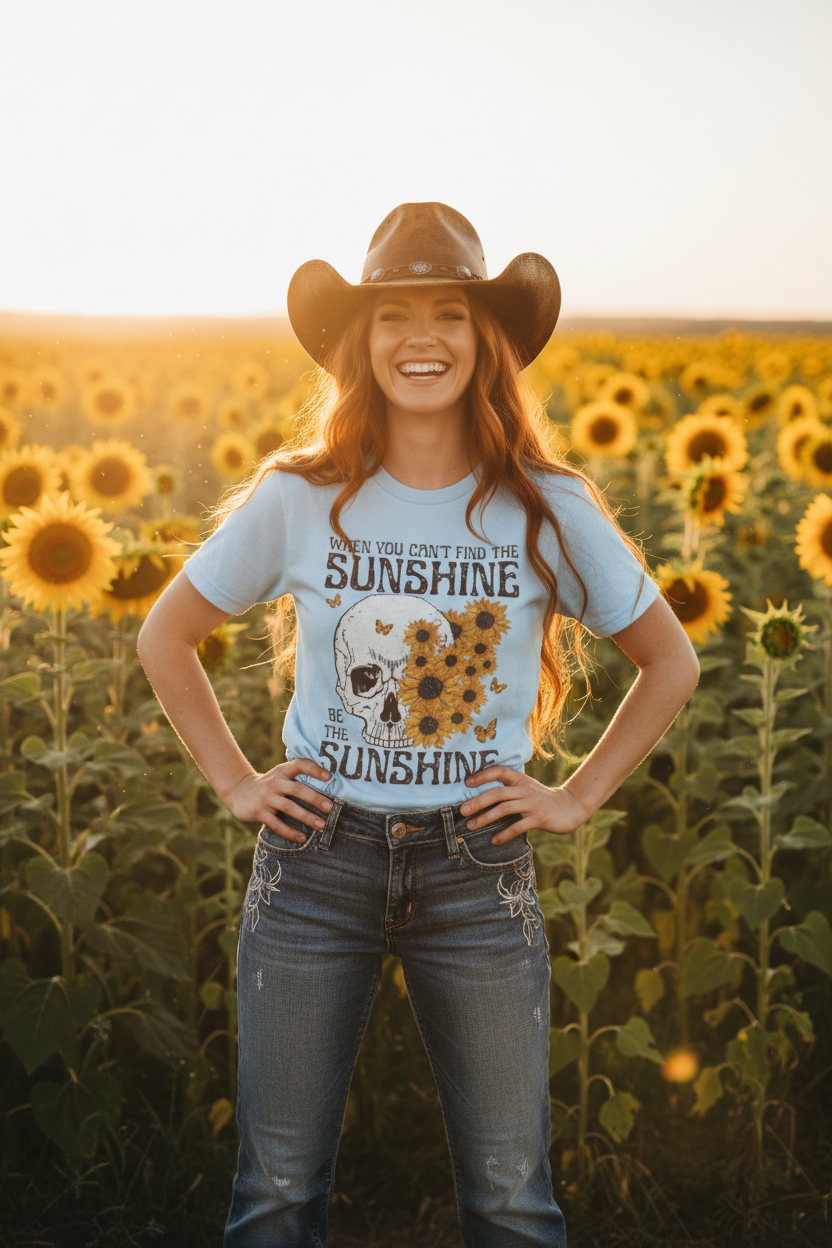 Sunshine Skull Cowgirl 1